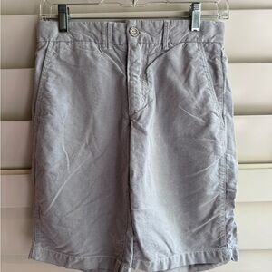 GAP Boys Light Gray/blue Flat Front Shorts